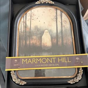 Marmont Hill Halloween Ghosts Cottage Framed Wall Art Decor 11x14 NIB *read